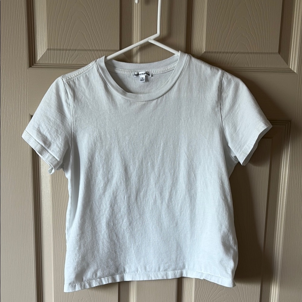 Reformation Classic White Tee